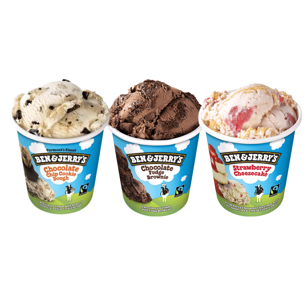 Ben Jerrys The Fan Faves Collections 3pack 1.37L