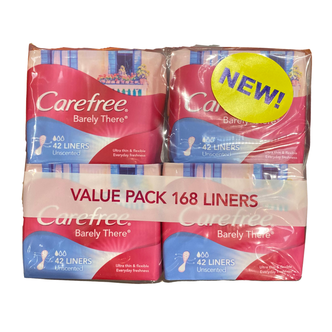 CarefreeBarelyThereLiners4X42Count