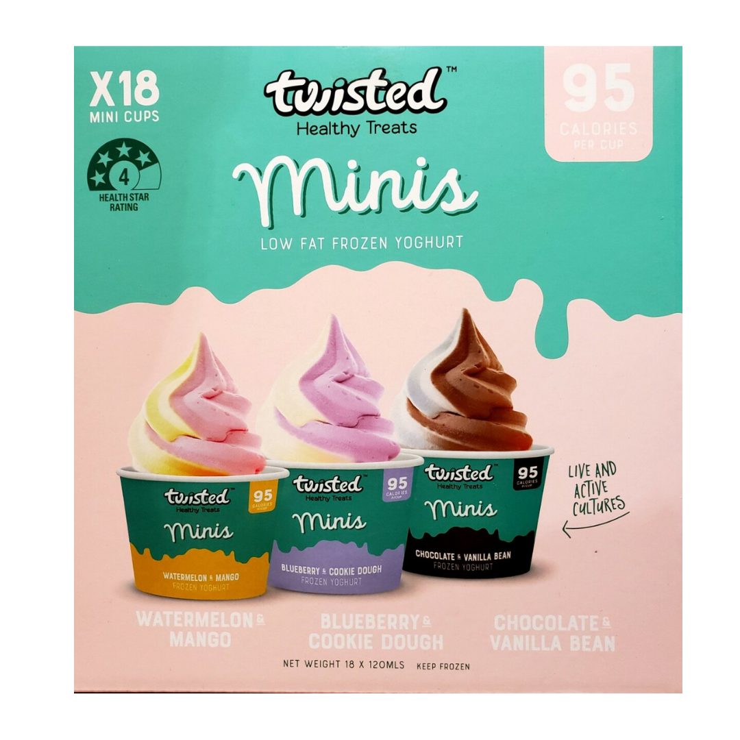 Twisted Frozen Yoghurt 2.16L 18 Pack